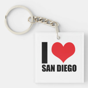 Porte-clefs J'aime San Diego