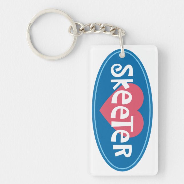 Porte-clefs J'aime Skeeter (Devant)