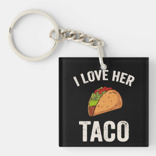 Porte-clefs J'aime son taco Cinco De Mayo