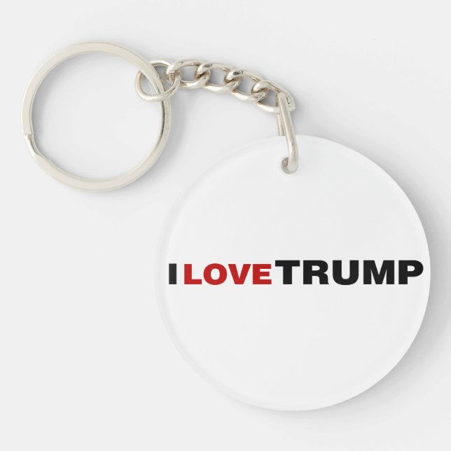 Porte-clefs J'aime Trump (Devant)