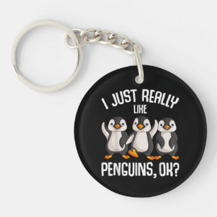 Porte-clefs J'aime vraiment beaucoup les manchots Enfants Fill