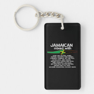 Porte-clefs Jamaïcain Mélangé Avec Jamaica Proud Group