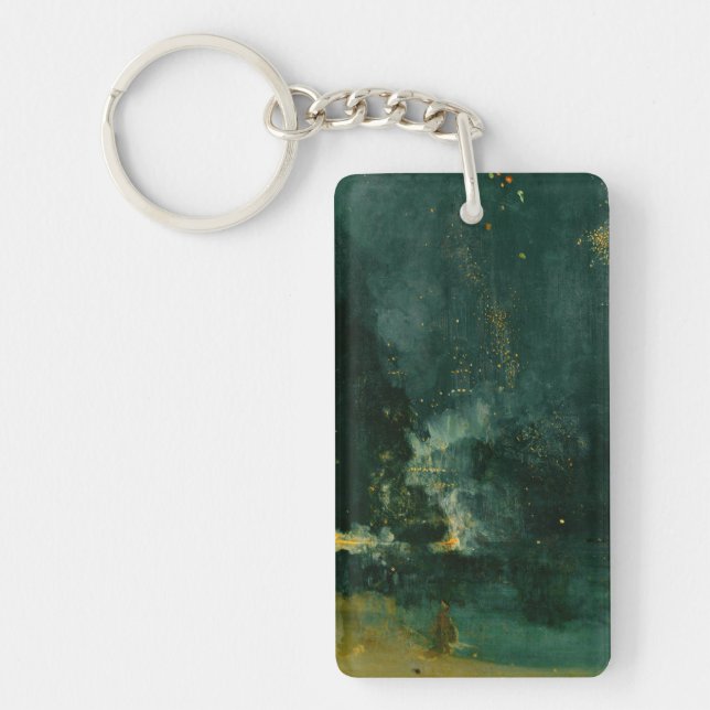 Porte-clefs James Whistler - Nocturne en noir et or (Devant)