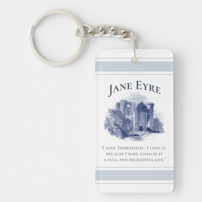 Porte-clefs Jane Eyre - I Love Thornfield - Château (Devant)