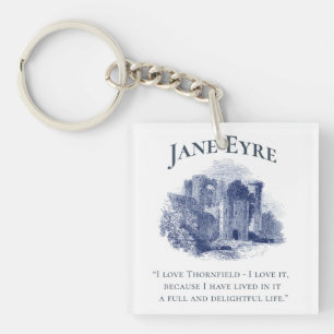 Porte-clefs Jane Eyre - I Love Thornfield - Château