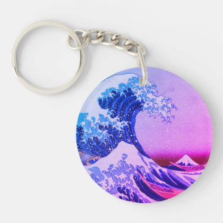 Porte-clefs Japon - Art japonais (Grande vague au large de Kan