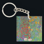 Porte-clefs Jardin agricole de Gustav Klimt avec tournesols<br><div class="desc">Jardin agricole de Gustav Klimt avec porte - clé de tournesols.</div>
