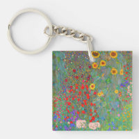 Jardin agricole de Gustav Klimt avec tournesols