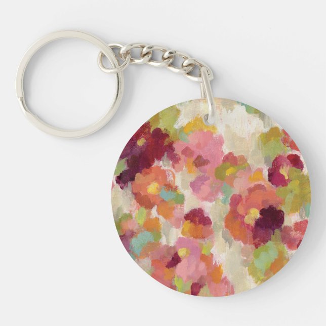 Porte-clefs Jardin de corail et vert (Devant)