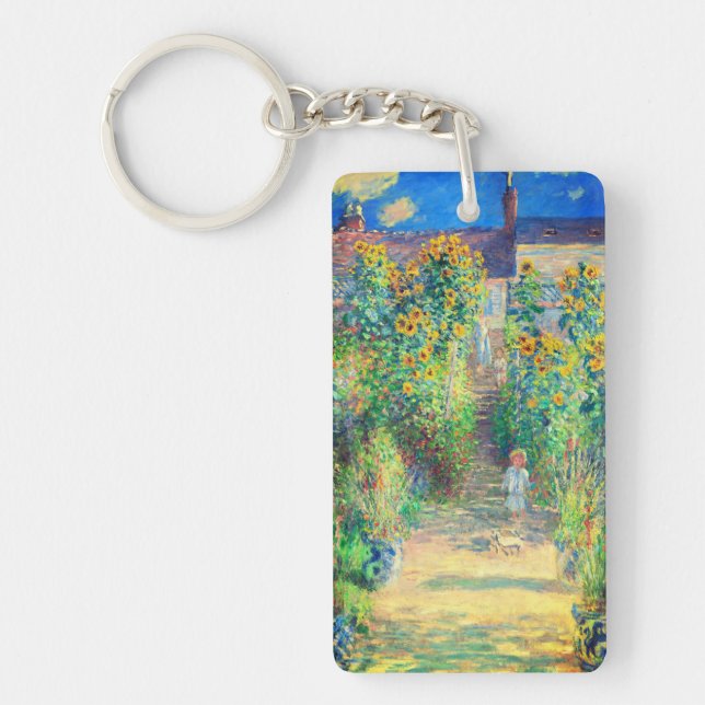 Porte-clefs Jardin de fleurs de Monet (Devant)