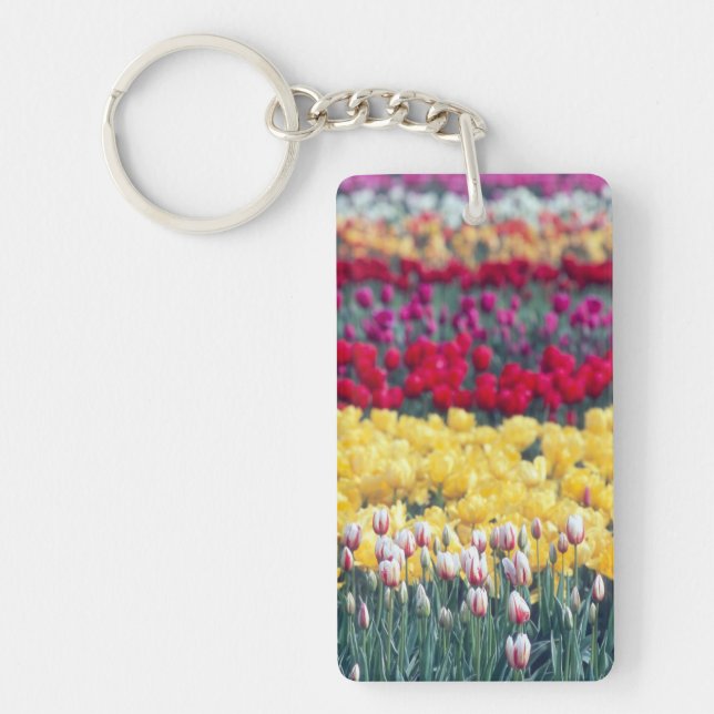 Porte-clefs Jardin de tulipes dans la vallée de Skagit, (Devant)
