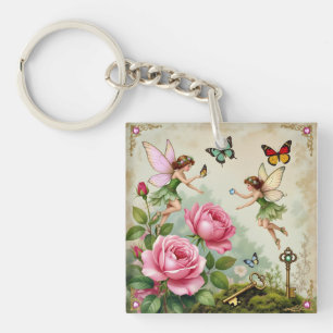 Porte-clefs Jardin Enchanté des Fées Florales