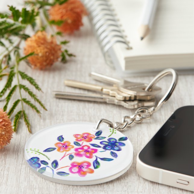 Porte-clefs Jardin fleuri (Devant droit)