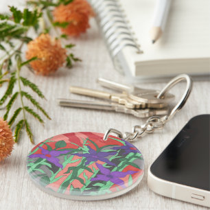 Porte-clefs Jardin floral Twilight