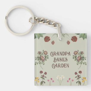 Porte-clefs Jardin Floral vintage