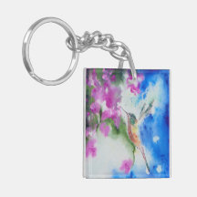 Jardin Hummingbird cadeau Porte - clé