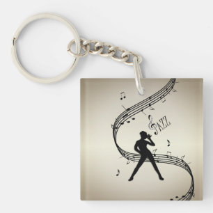 Porte-clefs Jazz Dance Golden Music Porte - clé
