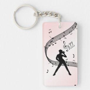 Porte-clefs Jazz Dance Pink Music Porte - clé