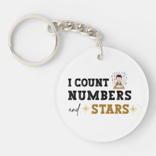 Porte-clefs Je compte les nombres et les étoiles - Comptable