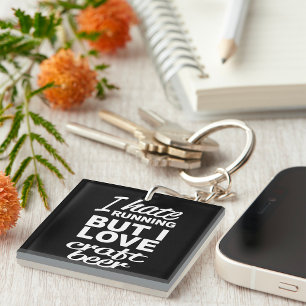 Porte-clefs Je Déteste Courir Mais J'Aime La Bière Artisanale