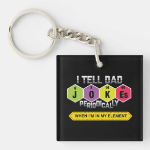 Porte-clefs Je Dis À Papa Des Blagues Périodiquement