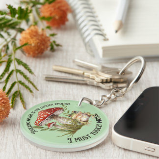 Porte-clefs Je dois toucher la mousse