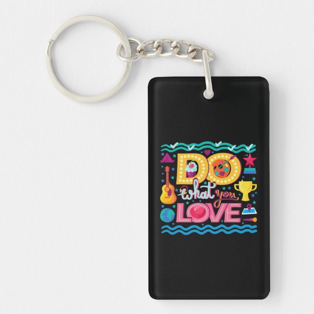 Porte-clefs Je Fais Ce Que J'Aime (Devant)