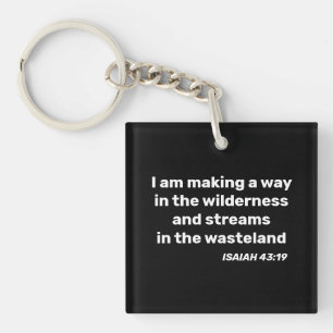 Porte-clefs Je fais un chemin dans le désert Ésaïe 43:19