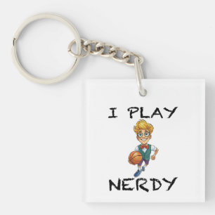 Porte-clefs Je joue Nerdy