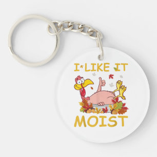 Porte-clefs Je L'Aime Moist Funny Turquie Dîner Thanksgiv
