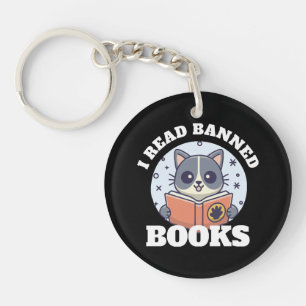 Porte-clefs Je lis des livres interdits