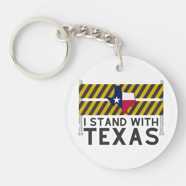 Porte-clefs Je Me Trouve Avec Le Texas (Devant)