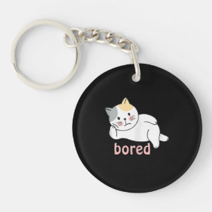 Porte-clefs Je m'ennuie joli chaton animal mignon