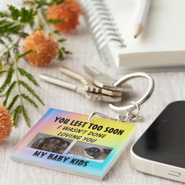 Porte-clefs Je n'avais pas fini d'aimer ma fourrure (Devant Droit)