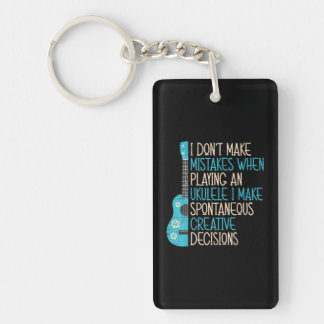 Porte-clefs Je ne commets pas d'erreur en jouant un Ukulele