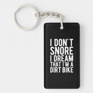 Porte-clefs Je ne ronfle pas Je rêve que je suis un vélo de rê