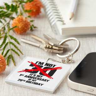 Porte-clefs Je ne suis pas 30