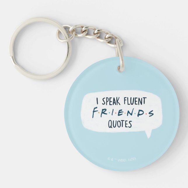 Porte-clefs Je parle des devis Fluent FRIENDS™ (Devant)