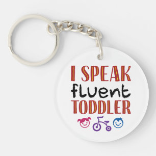Porte-clefs Je Parle Enseignant De Garderie Fluent Toddler