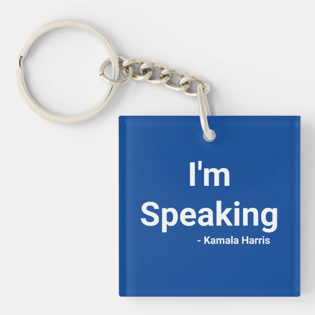 Porte-clefs Je parle - Kamala Harris (Devant)