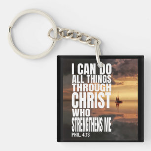 PORTE-CLEFS JE PEUX FAIRE TOUTES CHOSES PAR CHRIST QUI ME FORT
