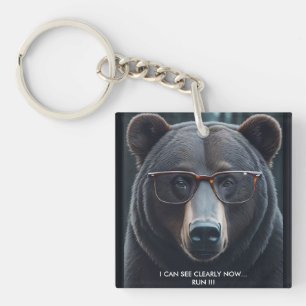 Porte-clefs JE PEUX VOIR CLAIREMENT MAINTENANT Ours