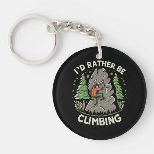 Porte-clefs Je préférerais grimper