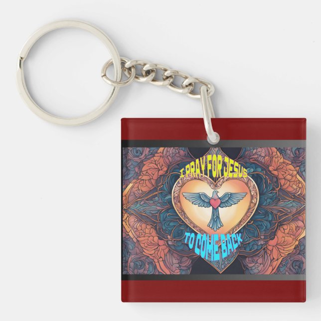 Porte-clefs Je Prie Pour...Porte - clé Acrylique (Devant)