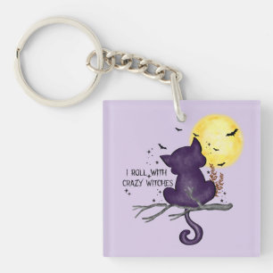 Porte-clefs Je Roule Avec Des Sorcières Folles - Chat Noir & P