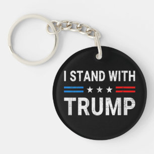 Porte-clefs Je Suis Avec Trump American Flag