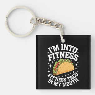 Porte-clefs Je suis dans le fitness Fitness Taco dans ma bouch