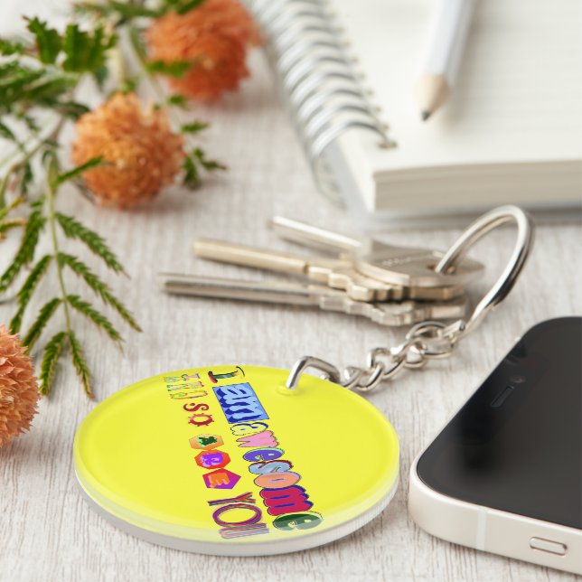 Porte-clefs Je suis génial (Devant droit)