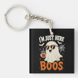 Porte-clefs “Je suis juste là pour les huées” Modèle de fantôm