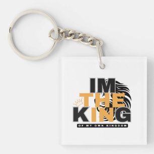 PORTE-CLEFS JE SUIS LE ROI DE MON PROPRE ROYAUME VIBE POSITIVE